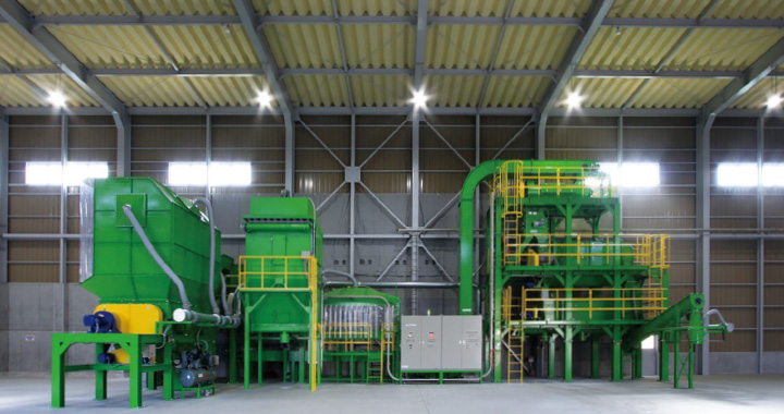 石膏ボードリサイクルプラント